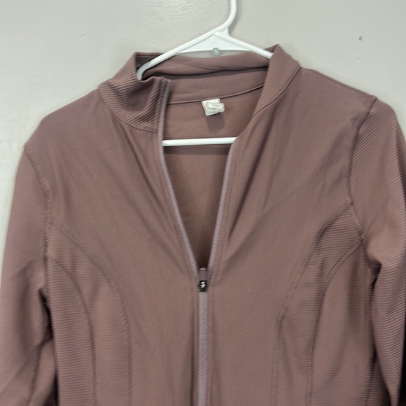 90 Degree By Reflex Jackets & Coats 9 Degree Mauve Zip Up Active